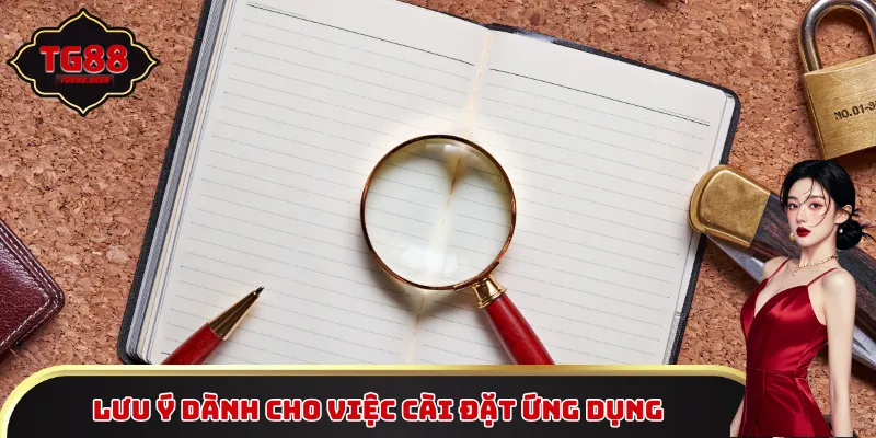 Lưu ý dành cho việc cài đặt ứng dụng